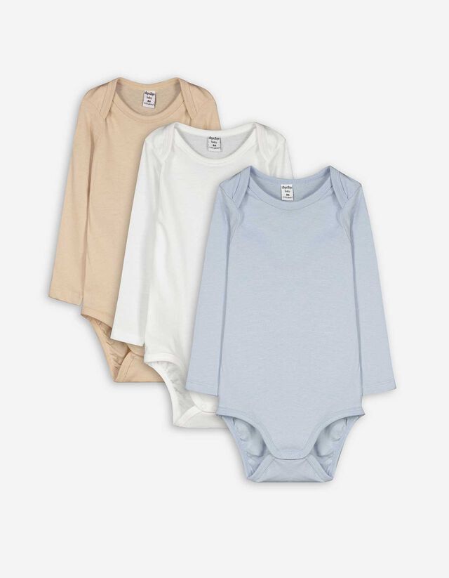 Body manica lunga - Confezione da 3 pezzi