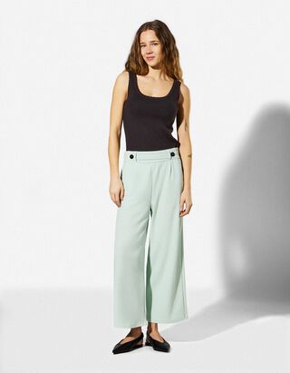 Stricktop - Viskose-Mix - schwarz