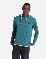 Marškinėliai ilgomis rankovėmis - Gobtuvas su įvertu raišteliu - tamsiai zalias