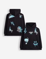 Sweatshirt - Oversized Fit - Schwarz