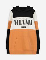Hoodie - Mehrfarbiges Design - orange