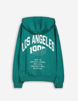 Felpa con cappuccio - Stampa sul retro - verde