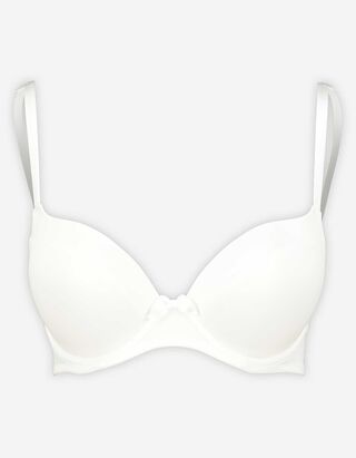 Soutien-gorge ampliforme - N&oelig;ud appliqu&eacute; - blanc