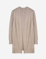 Cardigan lungo - Misto viscosa - beige
