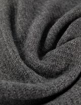 Kötött ruha - Ejtett vállú - sötétszürke