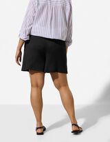 Pantaloncini - Miscela di materiali - Nero