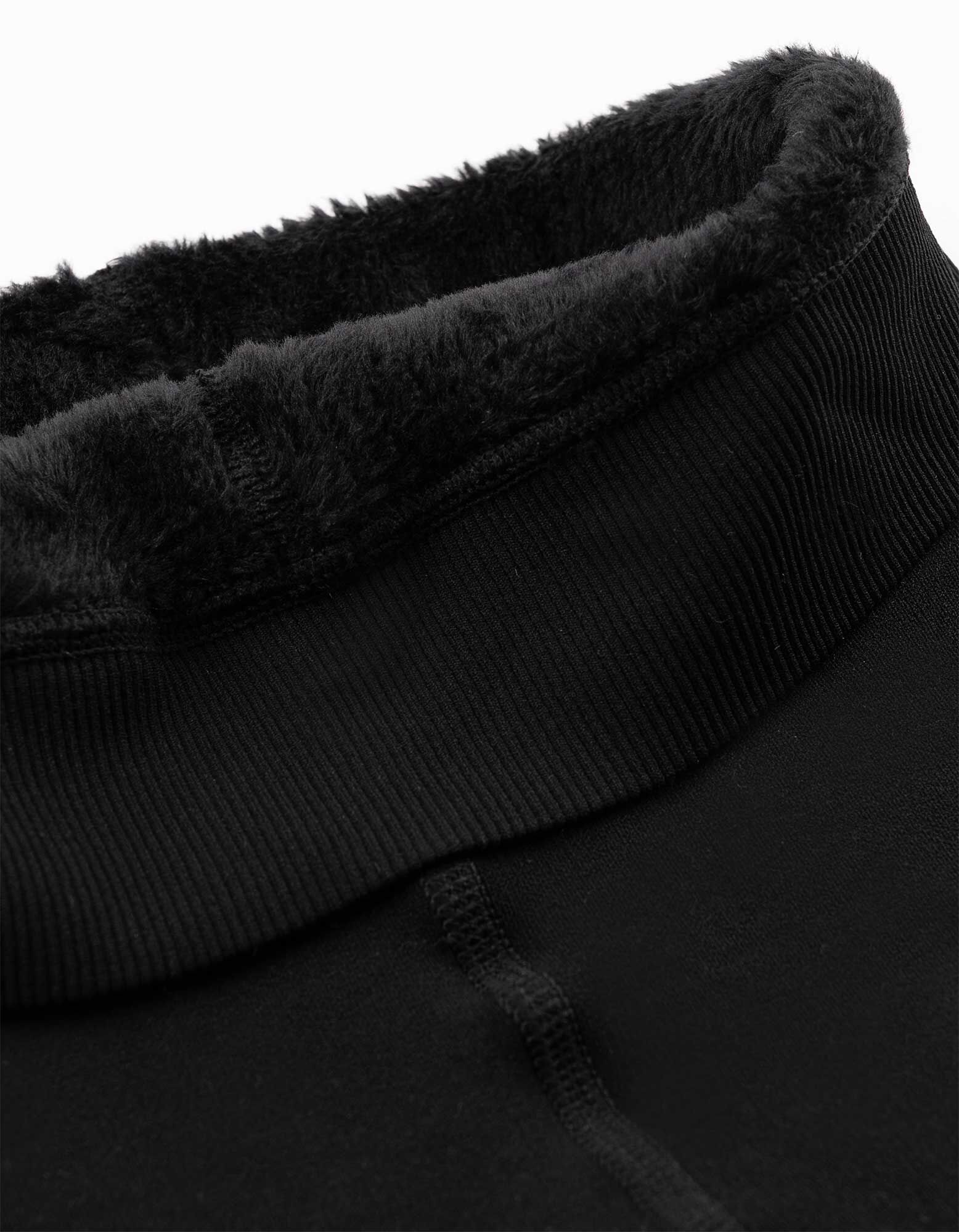 Leggings - einfarbig - Schwarz