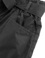 Pantaloni scurți - Curea talie - Negru