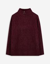 Troyer - Strick - dunkellila