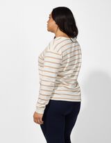 Pullover - Kordel - wei&szlig;