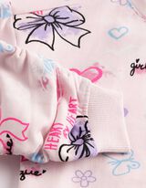 Dukserica - &Scaron;areni print - roze