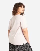 T-shirt - Contenuto di modal - beige
