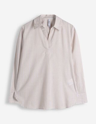 Tunika - Streifen - beige