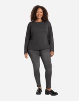 Uske farmerice - Oprano abrazivom - sivo