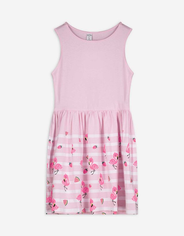 Kleid - Print - pink
