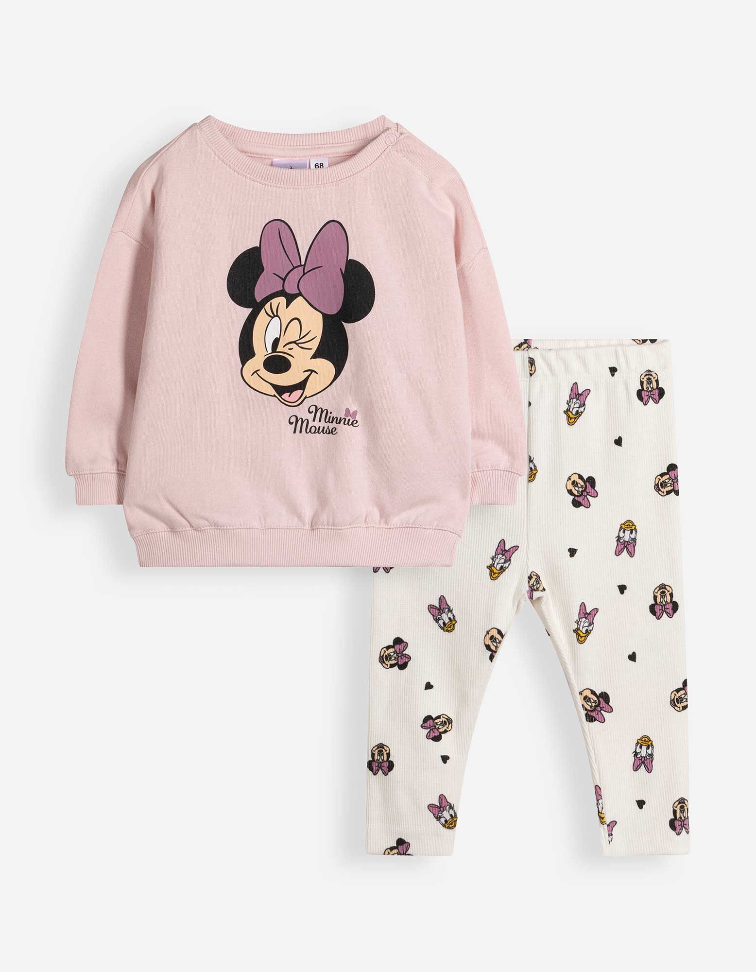 Set aus Pullover und Leggings - gemustert - Rosa
