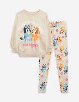 Set trička a kalhot  - Bluey - béžová