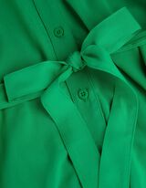 Pikk pluus - LENZING&trade; ECOVERO&trade; - roheline