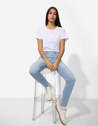 Jeans - einfarbig - hellblau