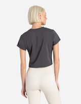 Maglia cropped - Morbido al tatto - grigio scuro
