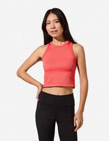 Cropped Top - Nahtlos - Rot