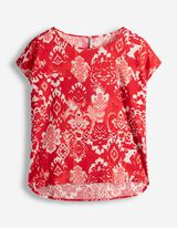 Bluza - Print po čitavoj povr&scaron;ini - svijetlo crvena