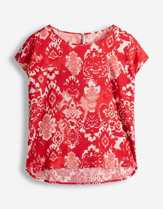 Bluza - Print po čitavoj povr&scaron;ini - svijetlo crvena