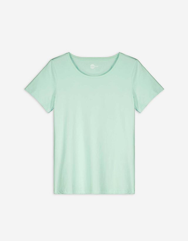 T-shirt - ze streczem - zielony