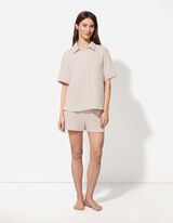 Komplet pidżamowy Koszulka i szorty - Muślin - bez