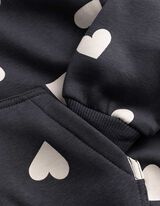 Prop&iacute;nac&iacute; mikina - Potisk po cel&eacute; plo&scaron;e - tmave seda