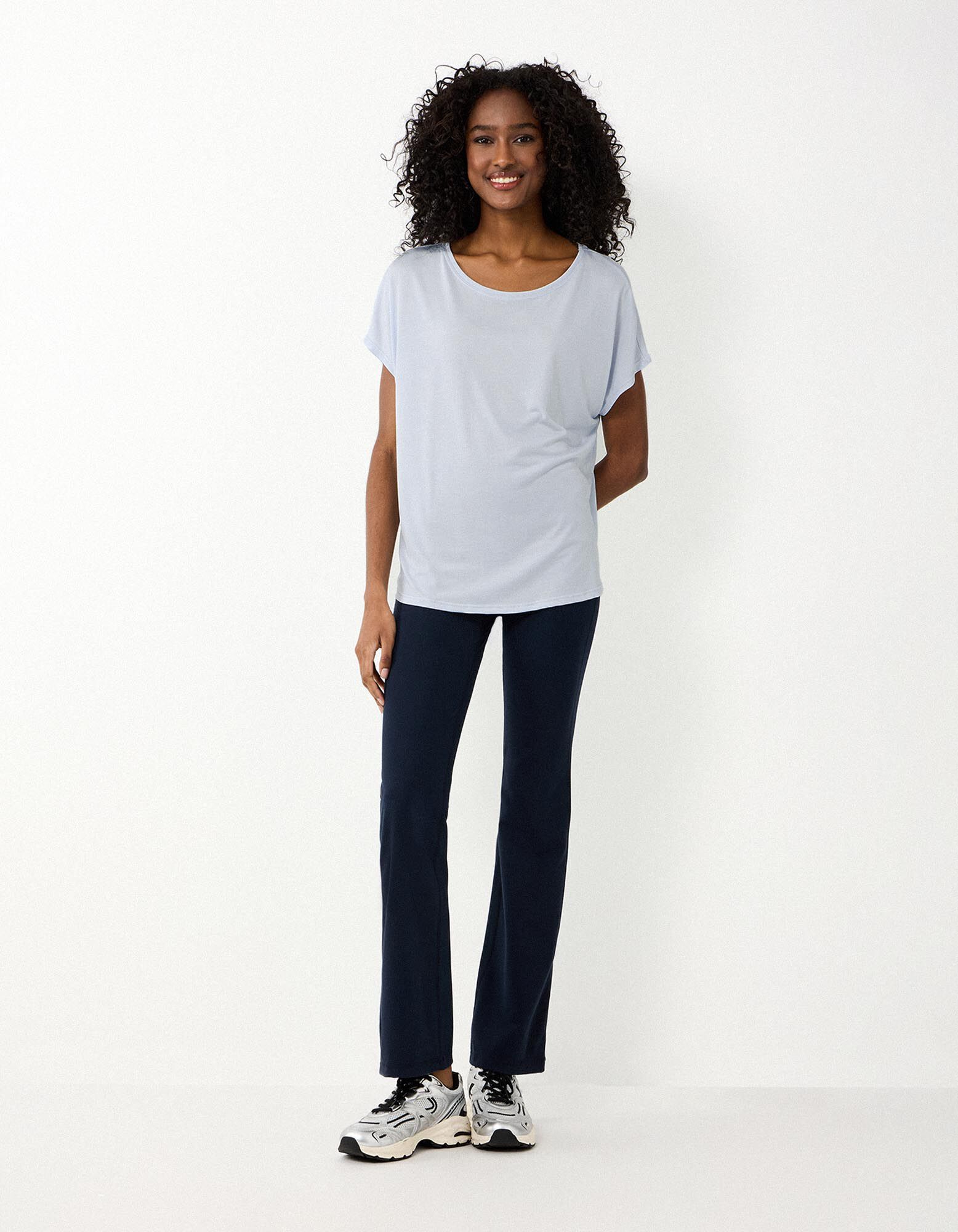 T-shirt - Ademend - Lichtblauw
