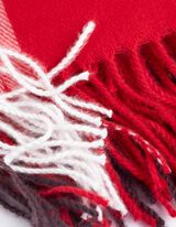 Schal - Karomuster - rot