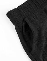 Pantaloni scurți - Picior larg - Negru