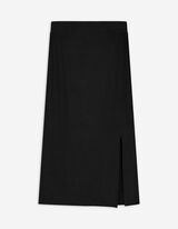 Gonna a maglia - Lunghezza al polpaccio - nero