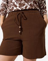 Shirt - Geknoopt detail - Beige