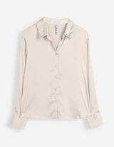 Bluse - Satin - Off-White