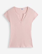 Strickshirt - Viskose-Mix - rosa