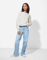 Bluză de trening - Regular Fit - Alb