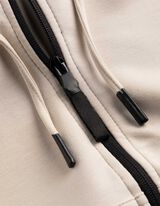 Dukserica sa kapuljačom - Galantne pruge - bela