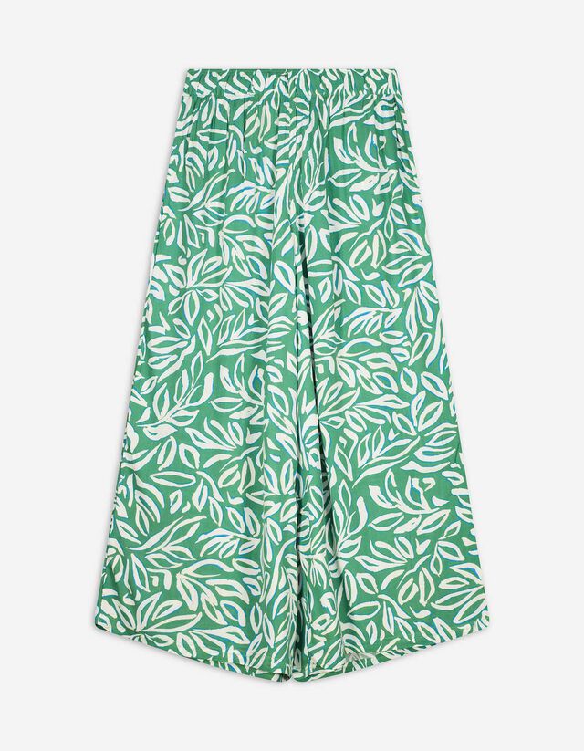 Pantaloni a palazzo - LENZING™ ECOVERO™ - verde