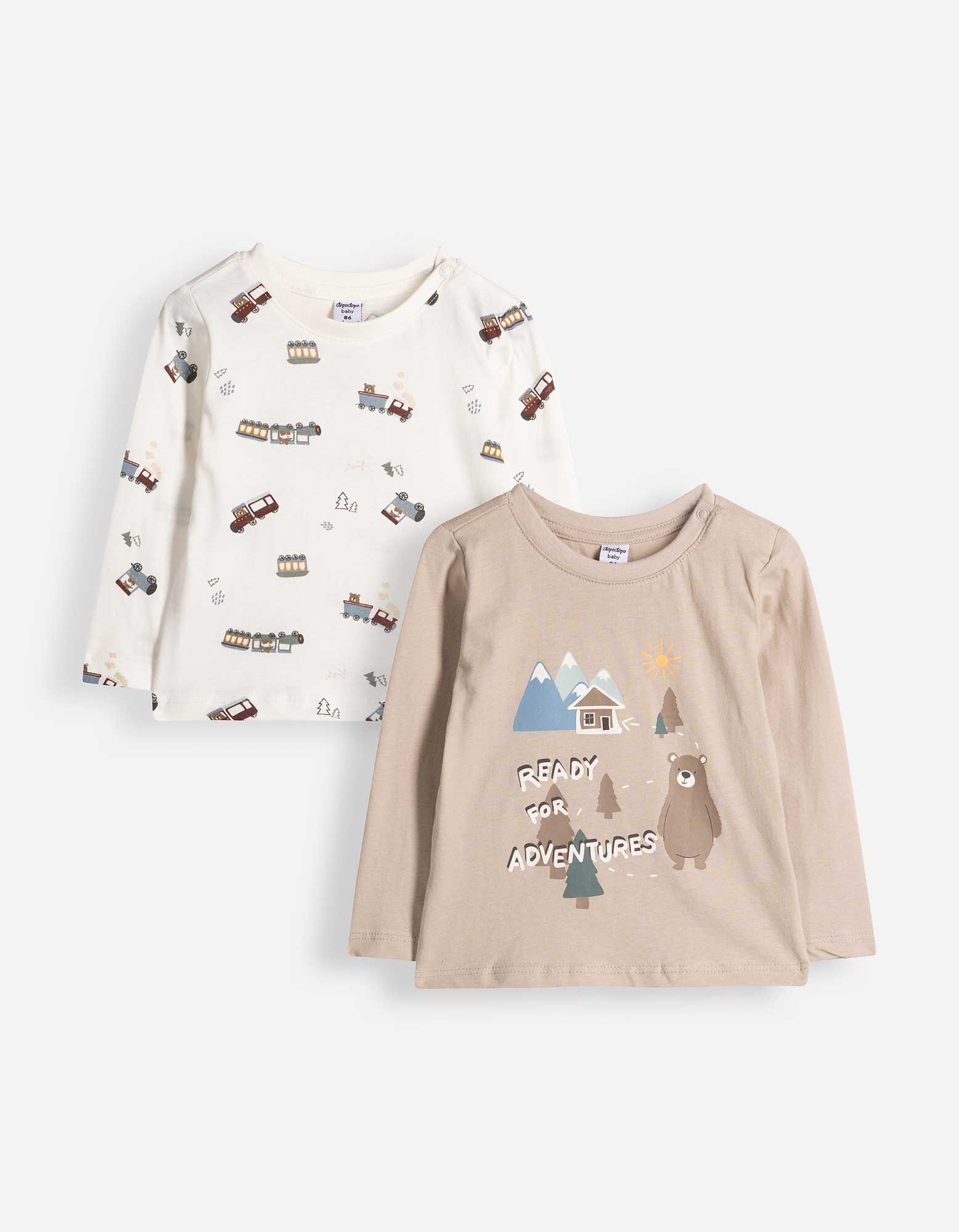 Langarmshirt - 2er-Pack