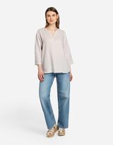 Palaidinė - Lino mi&scaron;inys - smelio spalvos