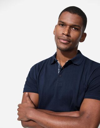 Poloshirt - Regular Fit - dunkelblau