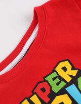 Hossz&uacute; ujj&uacute; felső - Super Mario - piros