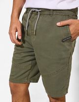 Shorts - Twill - dunkelgr&uuml;n