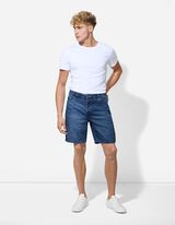 Jeansshorts - Straight Fit - blau