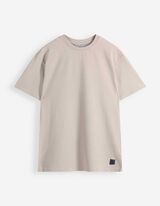 T-shirt - Seersucker - beige