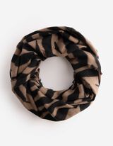 Loop-Schal - Allover-Muster - Braun