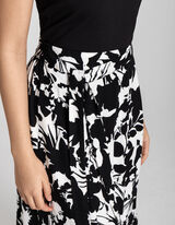 Fustă midi - Viscoză - Negru