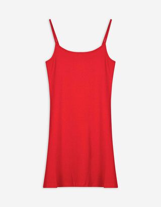Kleid in A-Linie - Spaghettiträger - rot Kleid in A-Linie - Spaghettiträger - rot